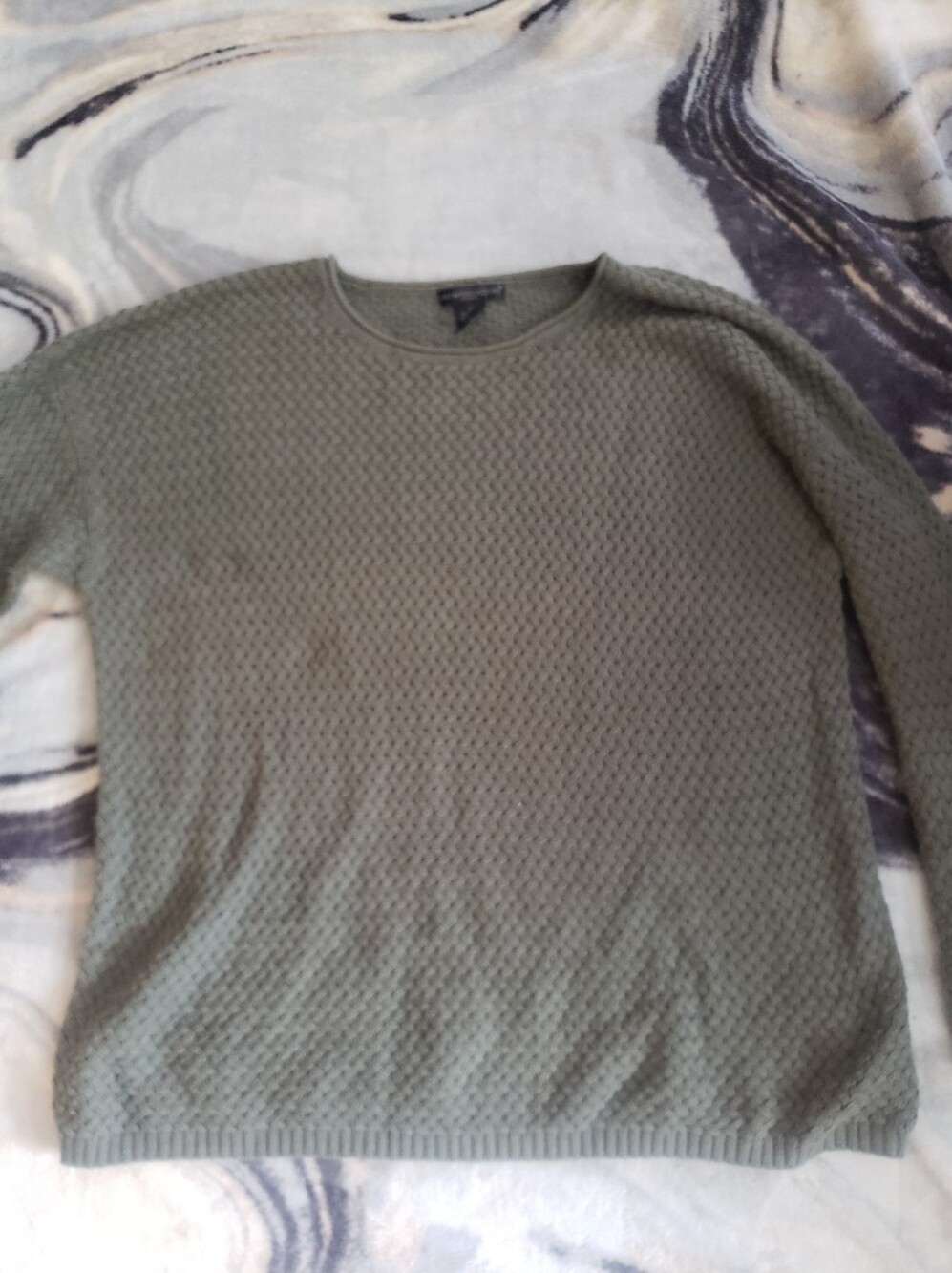 Preswick & Moore Olive Green Knit Crew Sweater NWOT 2X